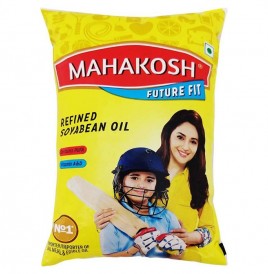 Mahakosh Refined Soyabean Oil   Pouch  1 litre